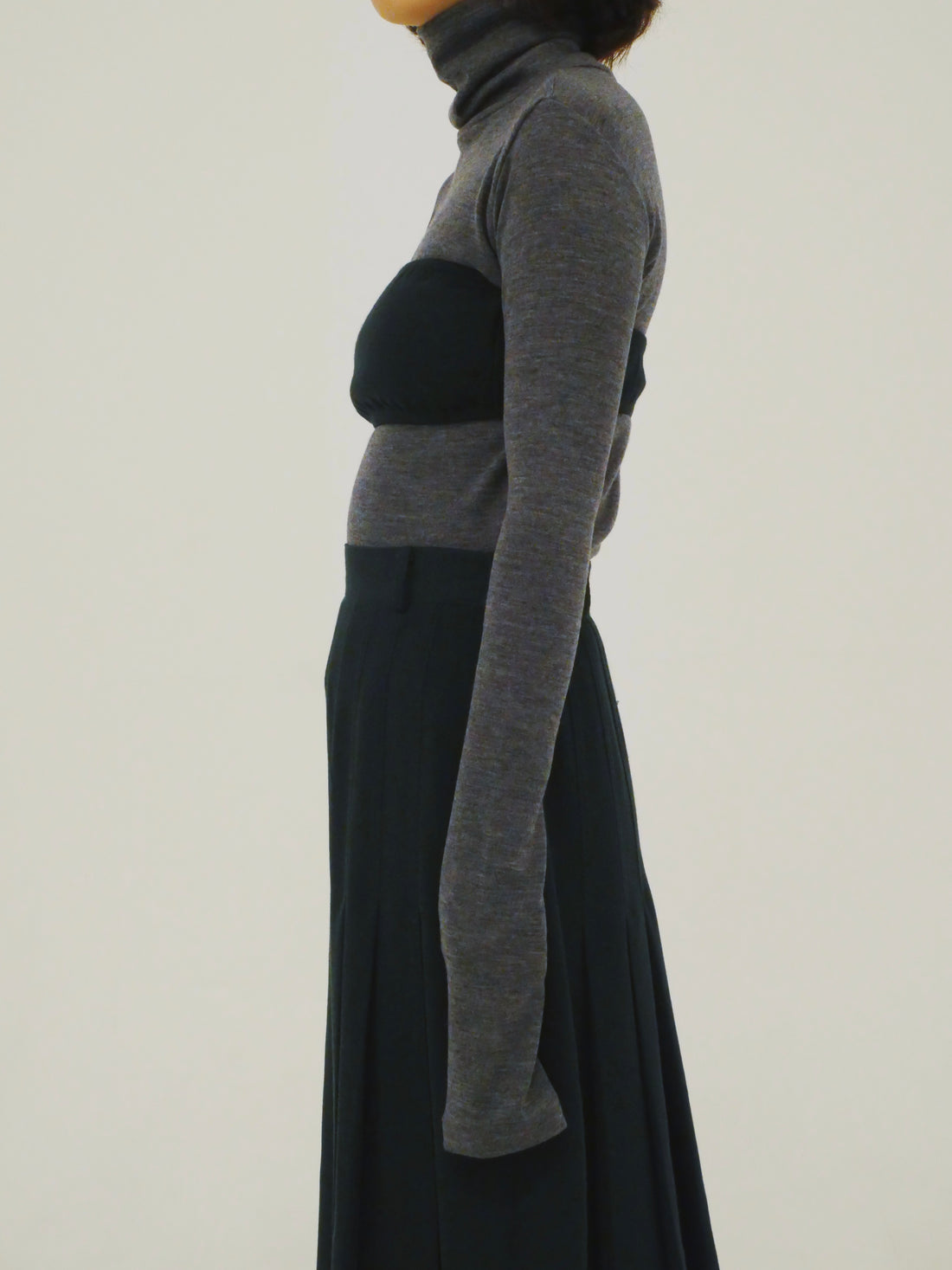 【NEW】Merino Wool 100% Sheer Turtle Neck