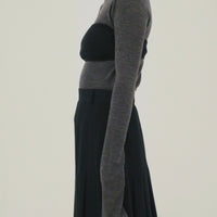 【NEW】Merino Wool 100% Sheer Turtle Neck