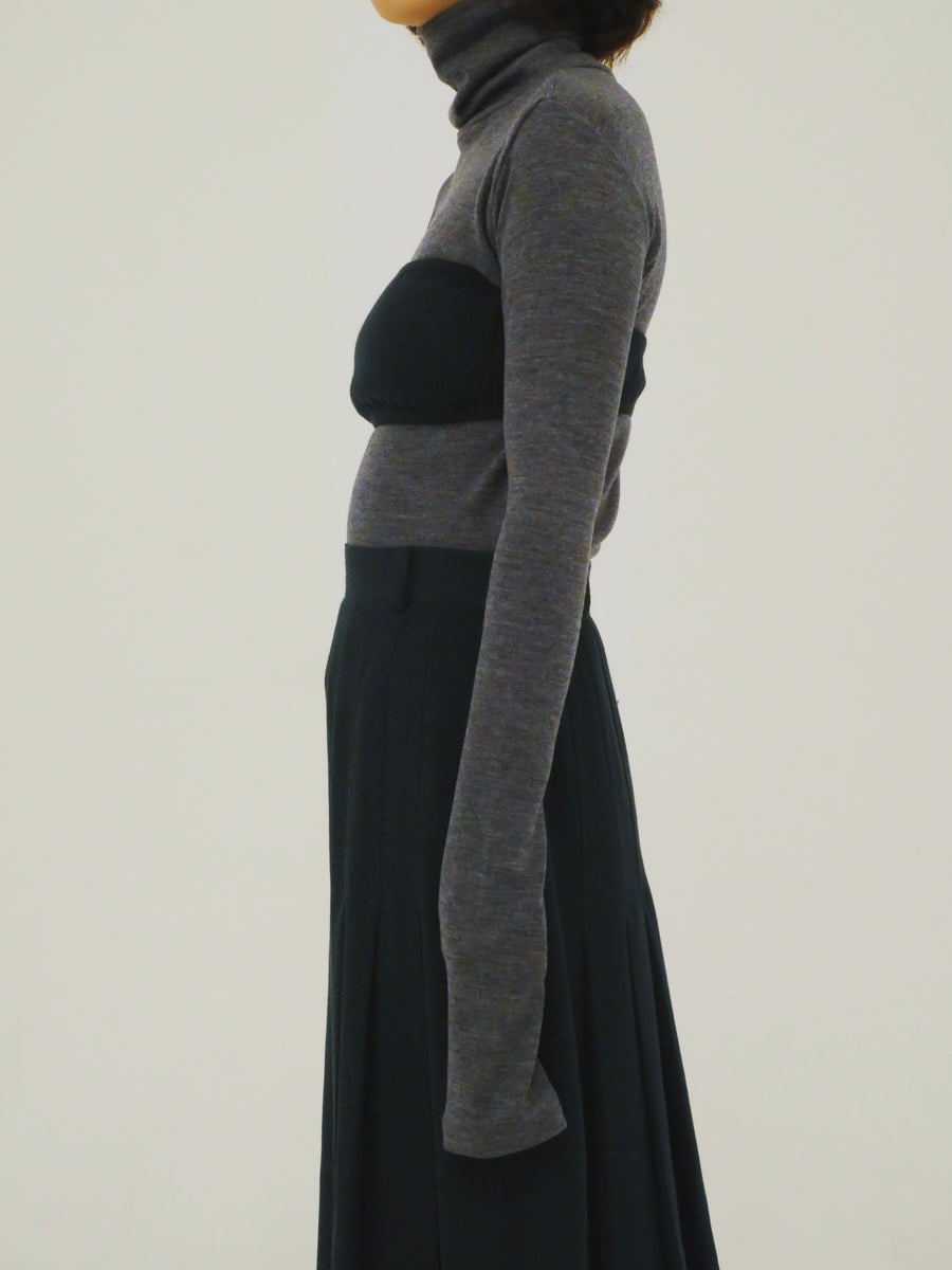 【NEW】Merino Wool 100% Sheer Turtle Neck