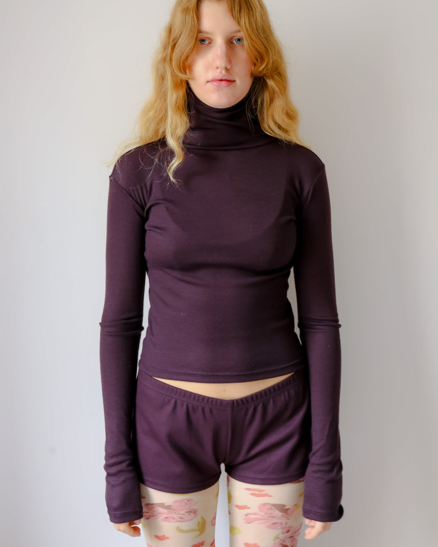 【NEW】Merino Wool 100% Sheer Turtle Neck