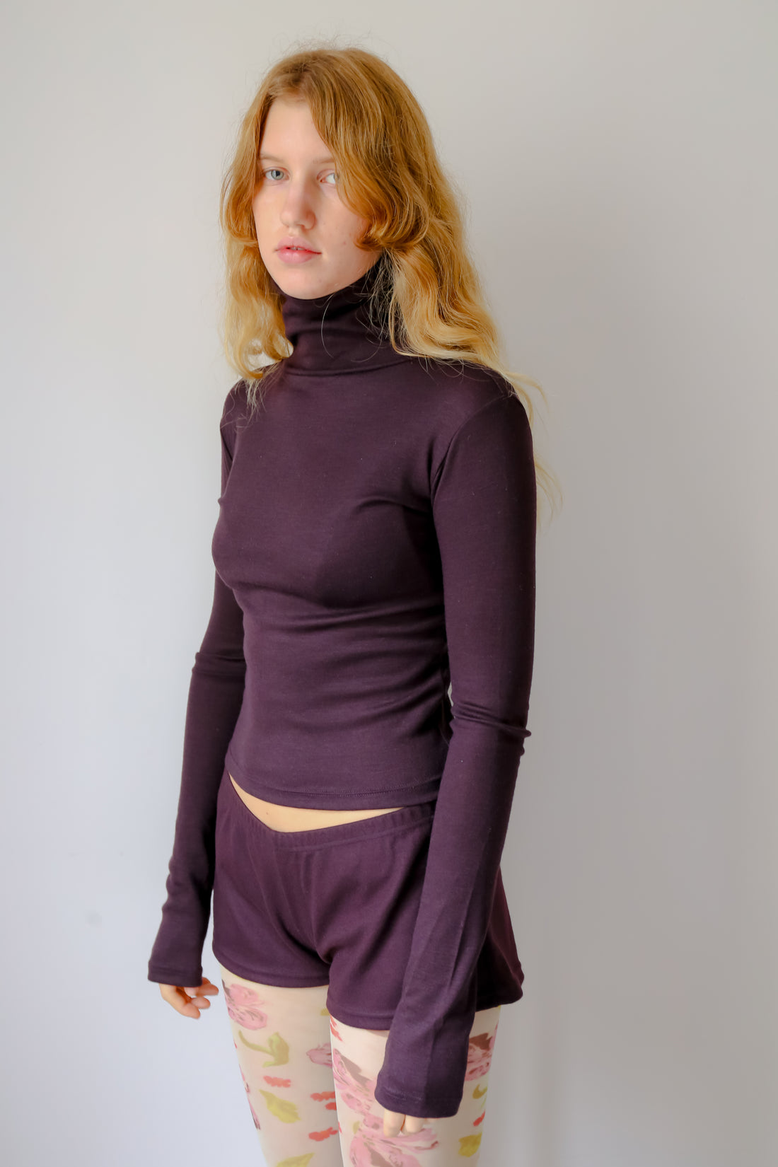 【NEW】Merino Wool 100% Sheer Turtle Neck