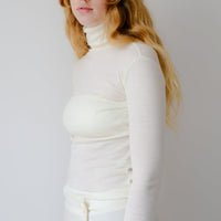 【NEW】Merino Wool 100% Sheer Turtle Neck