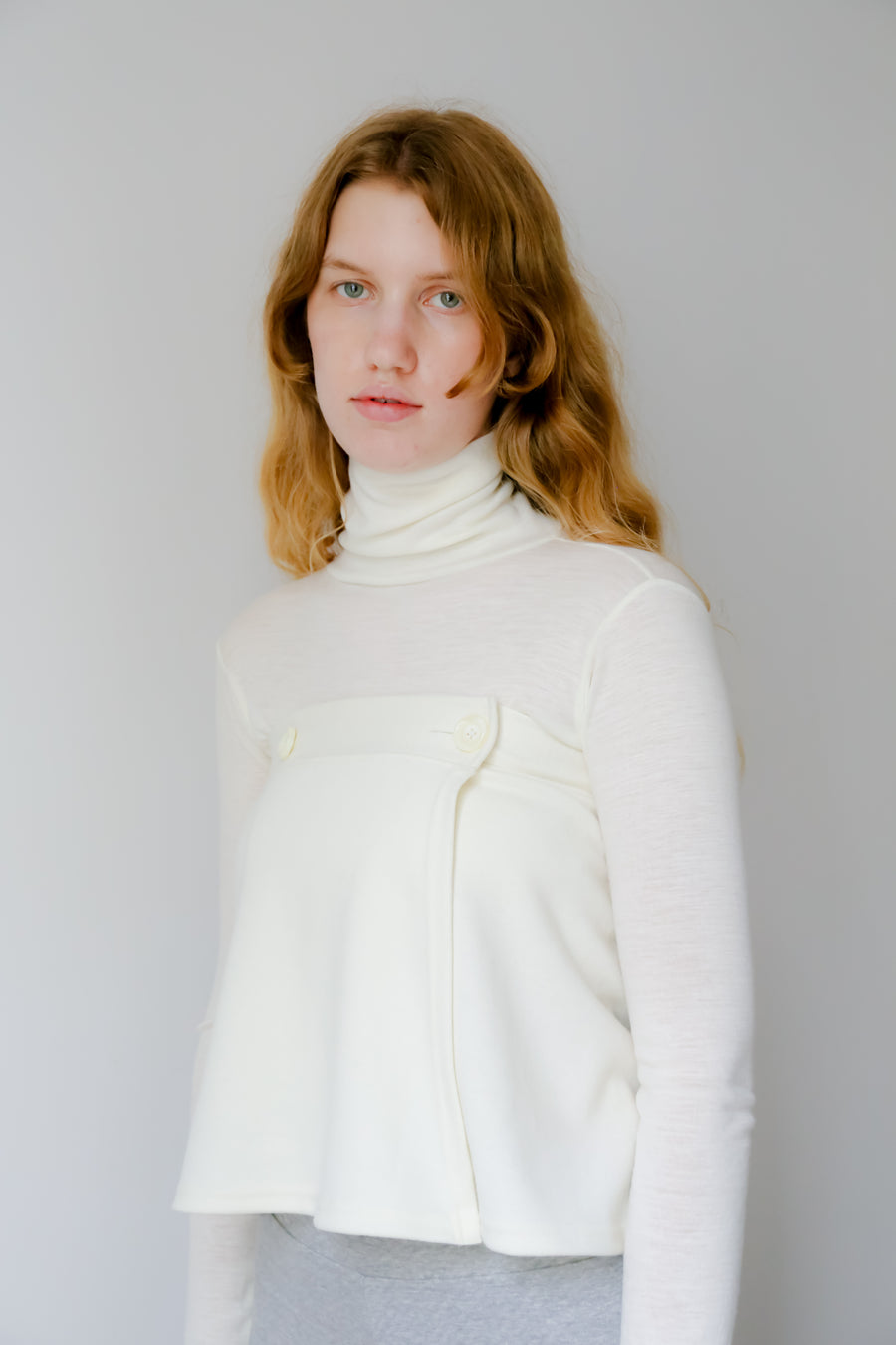 【NEW】Merino Wool 100% Sheer Turtle Neck