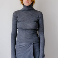 【NEW】Merino Wool 100% Sheer Turtle Neck