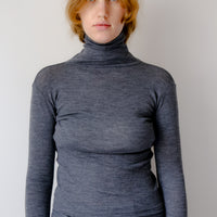 【NEW】Merino Wool 100% Sheer Turtle Neck