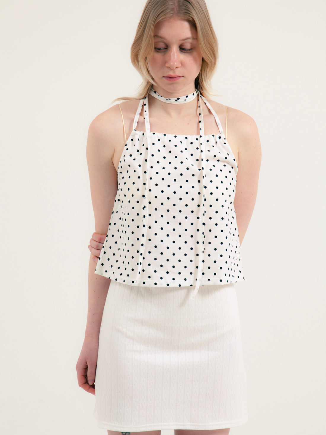 【NEW】Polka Dots 2way Tops