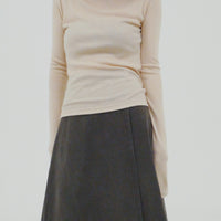 【NEW】Merino Wool 100% Sheer Long Sleeve Tops