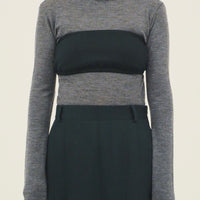 【NEW】Merino Wool 100% Sheer Turtle Neck