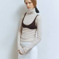 【NEW】Merino Wool 100% Sheer Turtle Neck