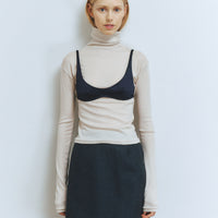 【NEW】Merino Wool 100% Sheer Turtle Neck