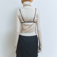 【NEW】Merino Wool 100% Sheer Turtle Neck