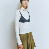 【NEW】Merino Wool 100% Sheer Long Sleeve Tops