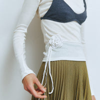 【NEW】Merino Wool 100% Sheer Long Sleeve Tops