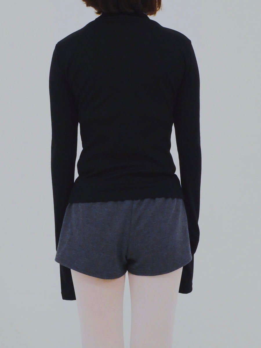 【NEW】Merino Wool 100% Sheer Turtle Neck