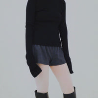 【NEW】Merino Wool 100% Sheer Turtle Neck