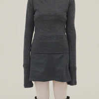 【NEW】Merino Wool 100% Sheer Long Sleeve Tops