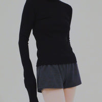 【NEW】Merino Wool 100% Sheer Turtle Neck