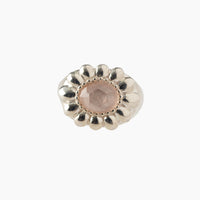 【NEW】Flower Stone Ring (Rose quarter)