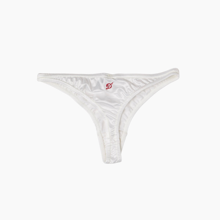 "D"Logo Satin Tanga Shorts