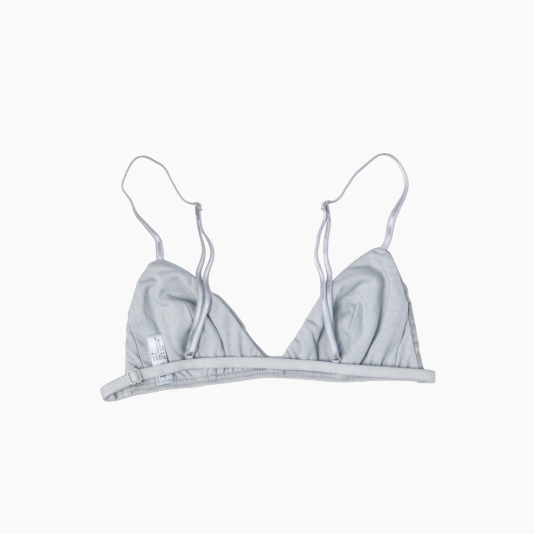 "D" Logo Satin Triangle Bra