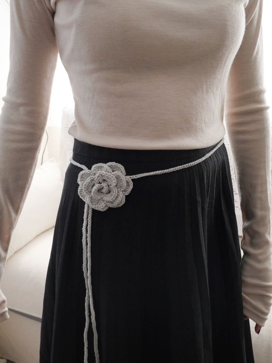 2way Knit Rose Choker