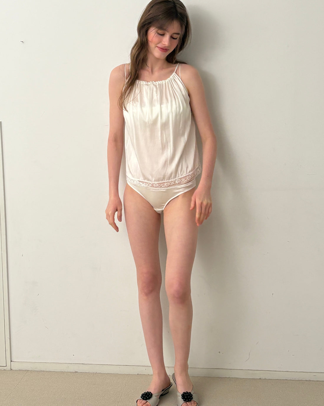【NEW】Silk Lace Camisole