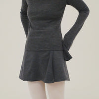 【NEW】Merino Wool 100% Sheer Long Sleeve Tops