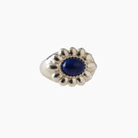 【NEW】Flower Stone Ring(Lapis lazuli）