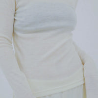 【NEW】Merino Wool 100% Sheer Turtle Neck