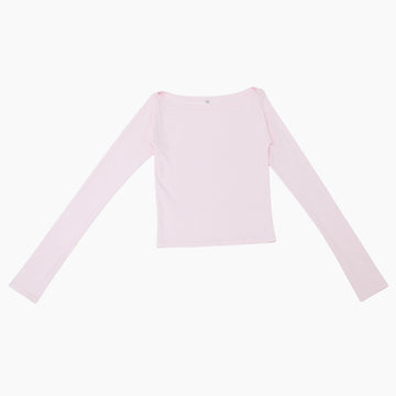 【NEW】Boat Neck Long Tee