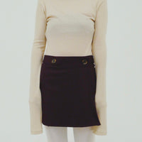 【NEW】Merino Wool 100% Sheer Turtle Neck