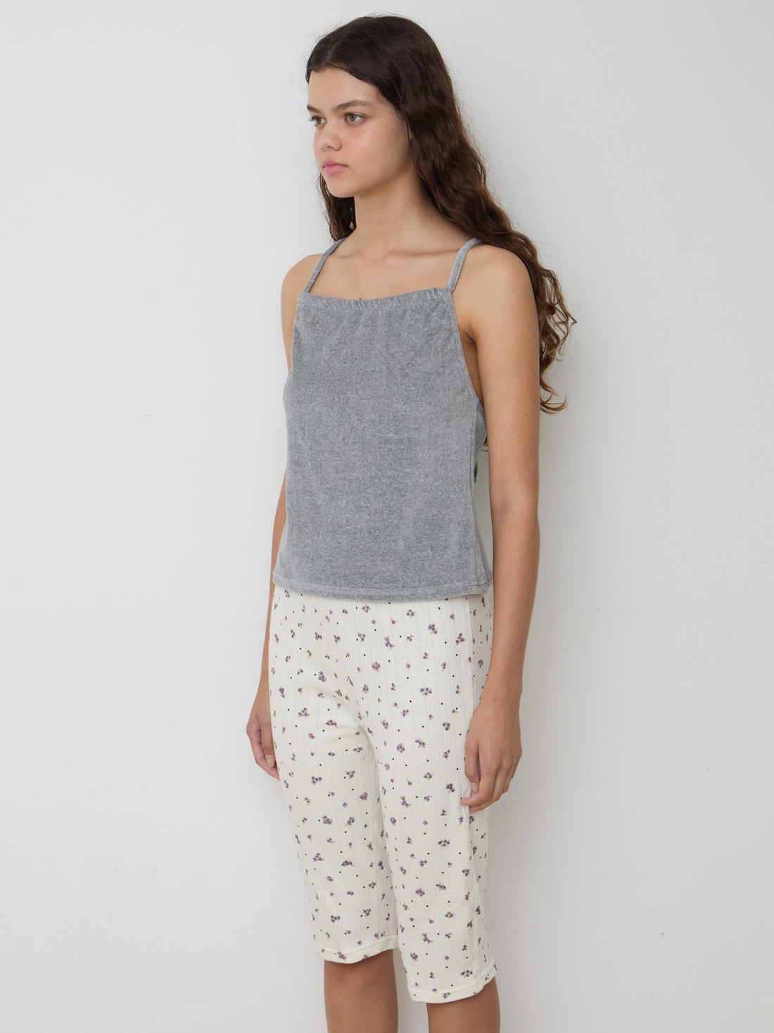 【NEW】Flower Dots Capri Leggings
