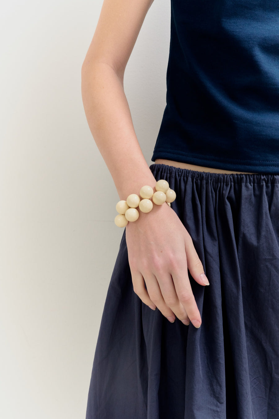 【NEW】Milk Beads bracelet（Beads:L）