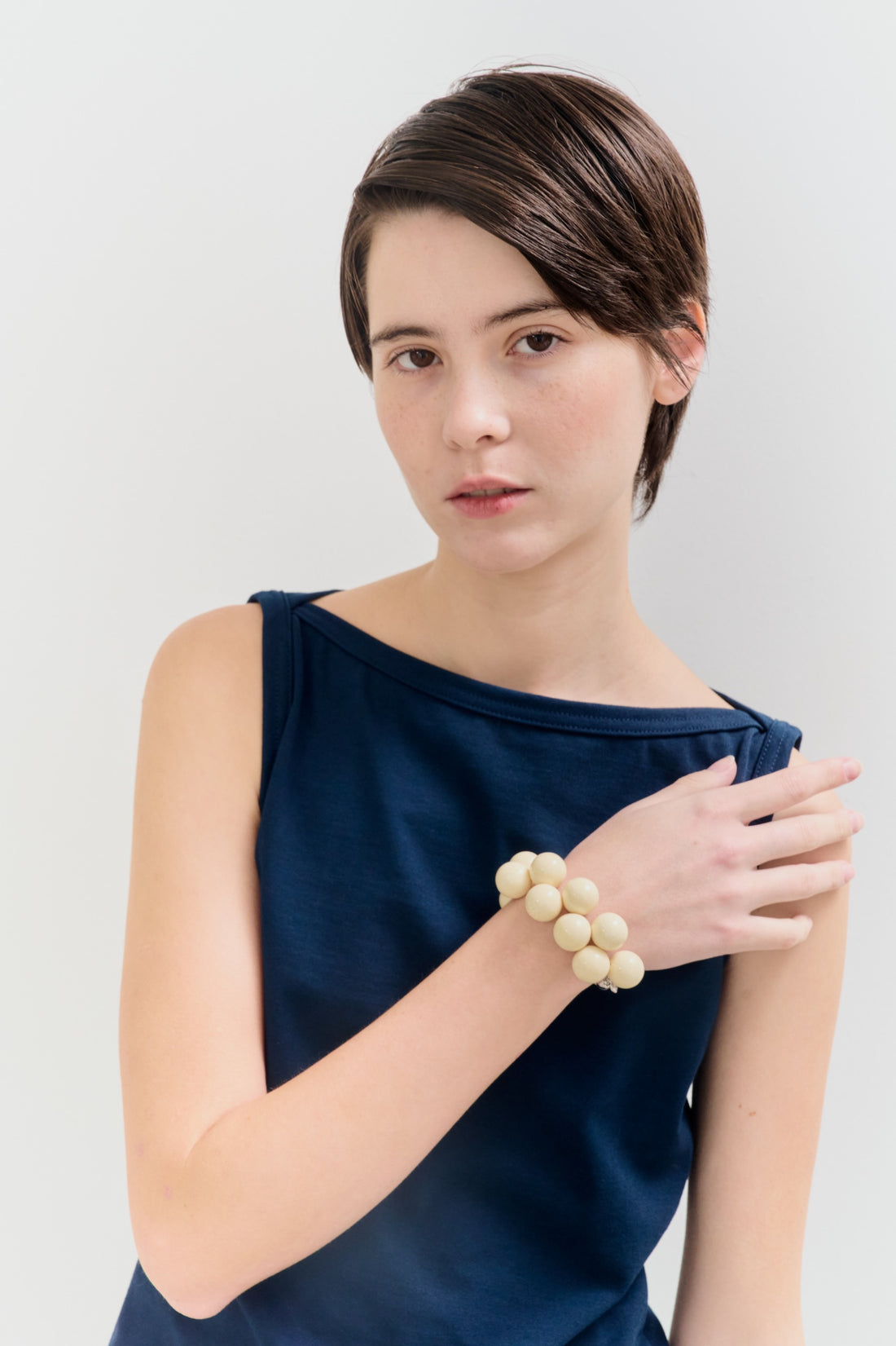 【NEW】Milk Beads bracelet（Beads:L）