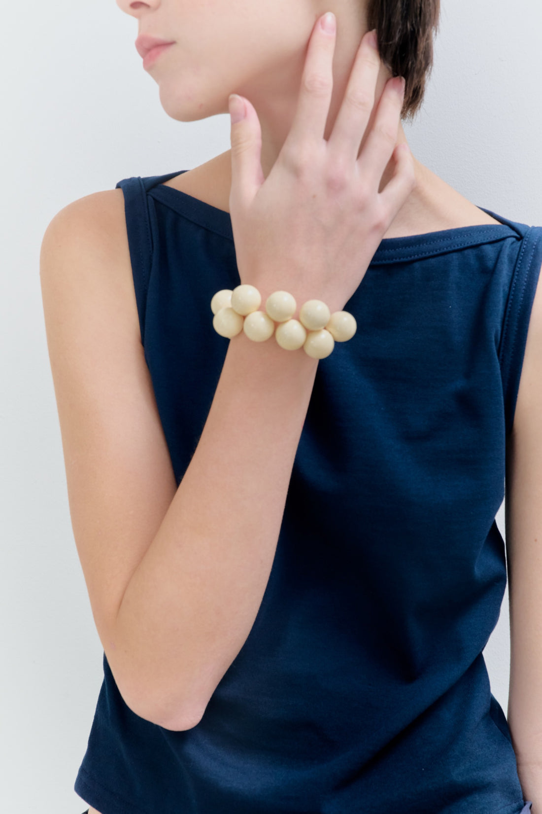 【NEW】Milk Beads bracelet（Beads:L）