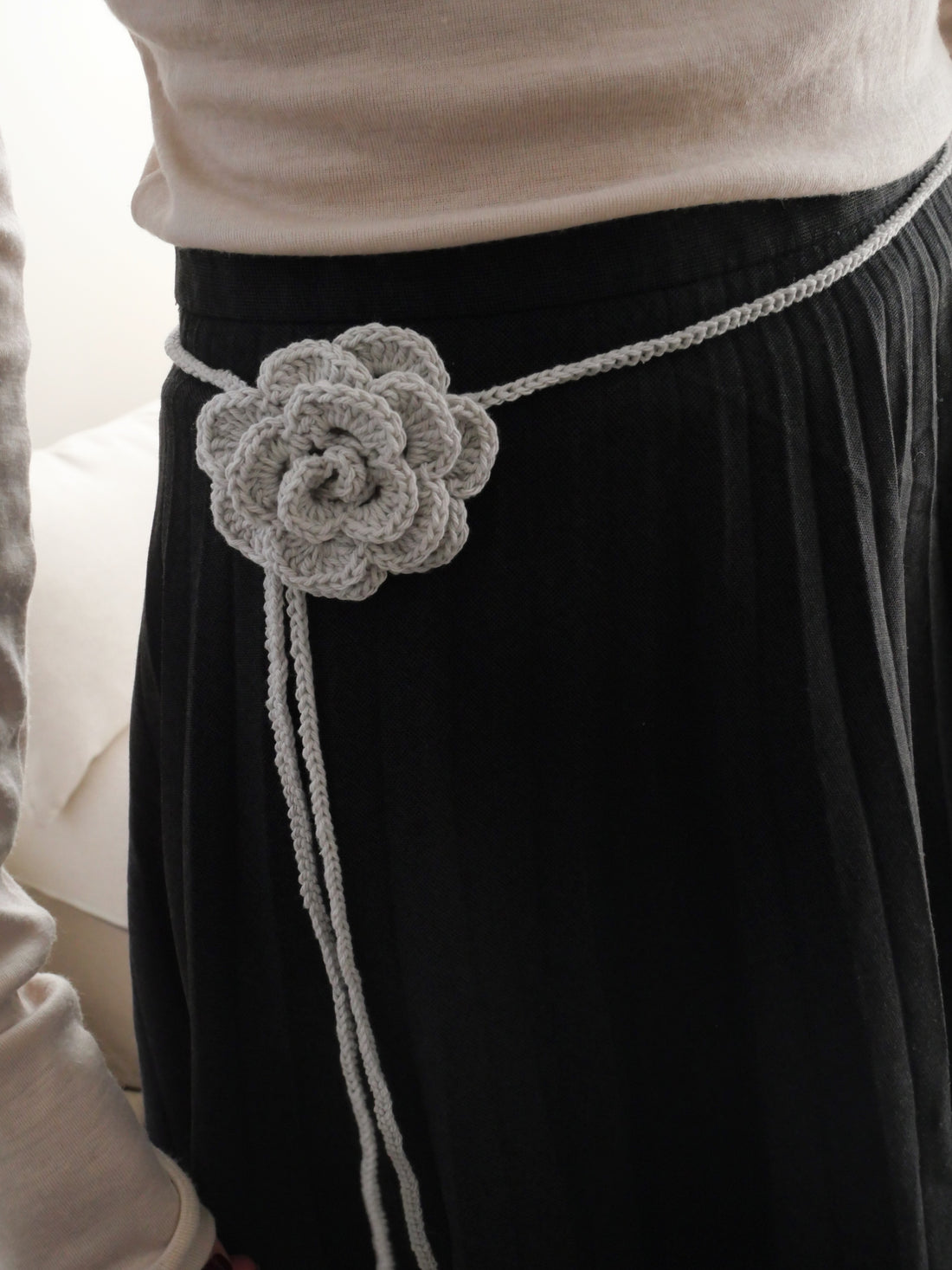 2way Knit Rose Choker