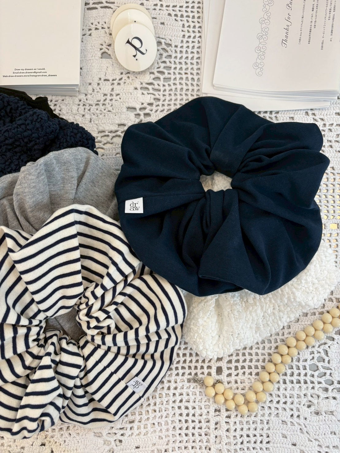 【NEW】draw Tag Big ChouChou ( Size:XL )