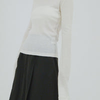 【NEW】Merino Wool 100% Sheer Long Sleeve Tops