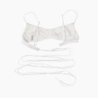 "D" Logo Satin Ribbon Bra