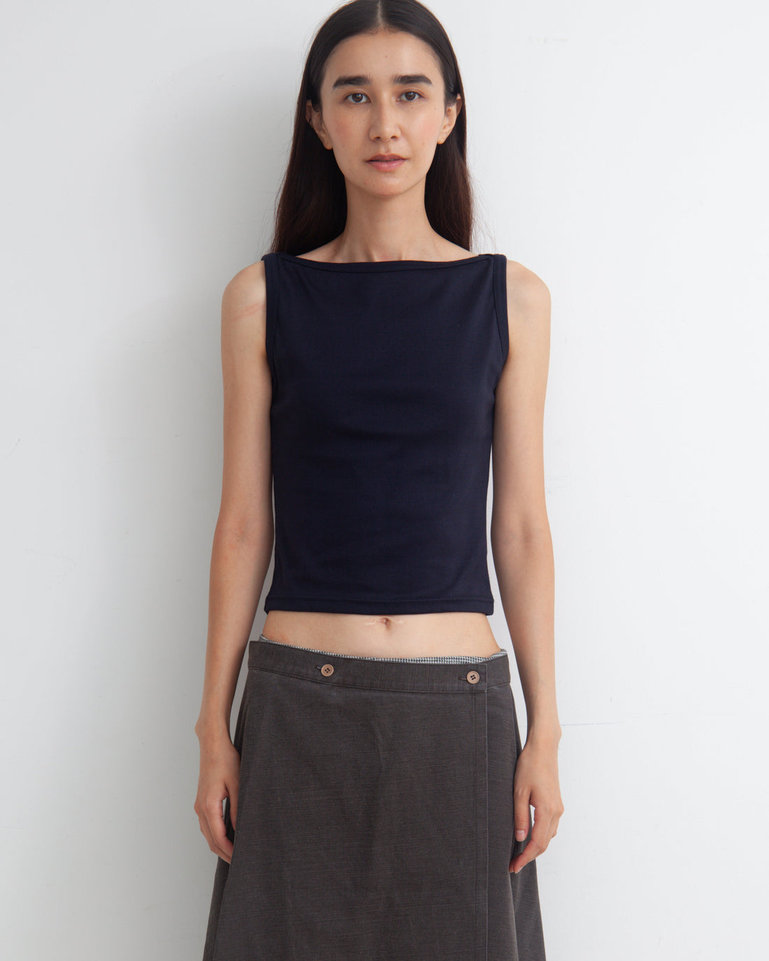 【NEW】Boat Neck Tanktop