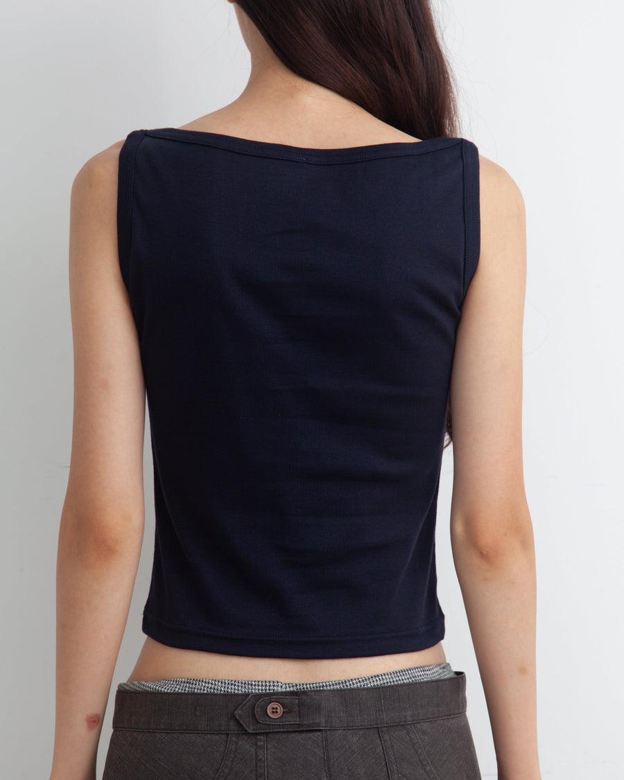 【NEW】Boat Neck Tanktop