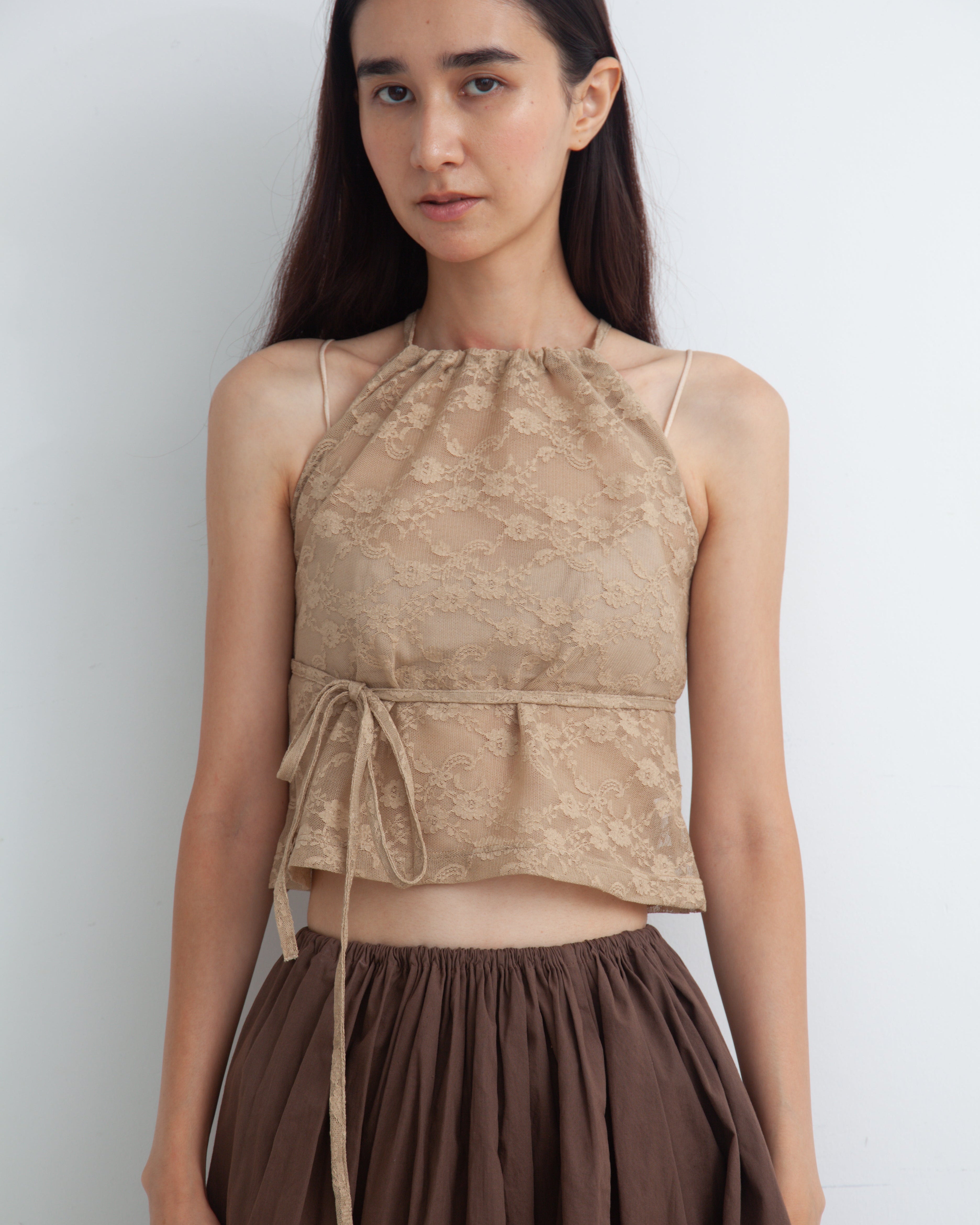 トップス draw drawers DRAW Lace 2way Tops white Lace 2way Tops – draw