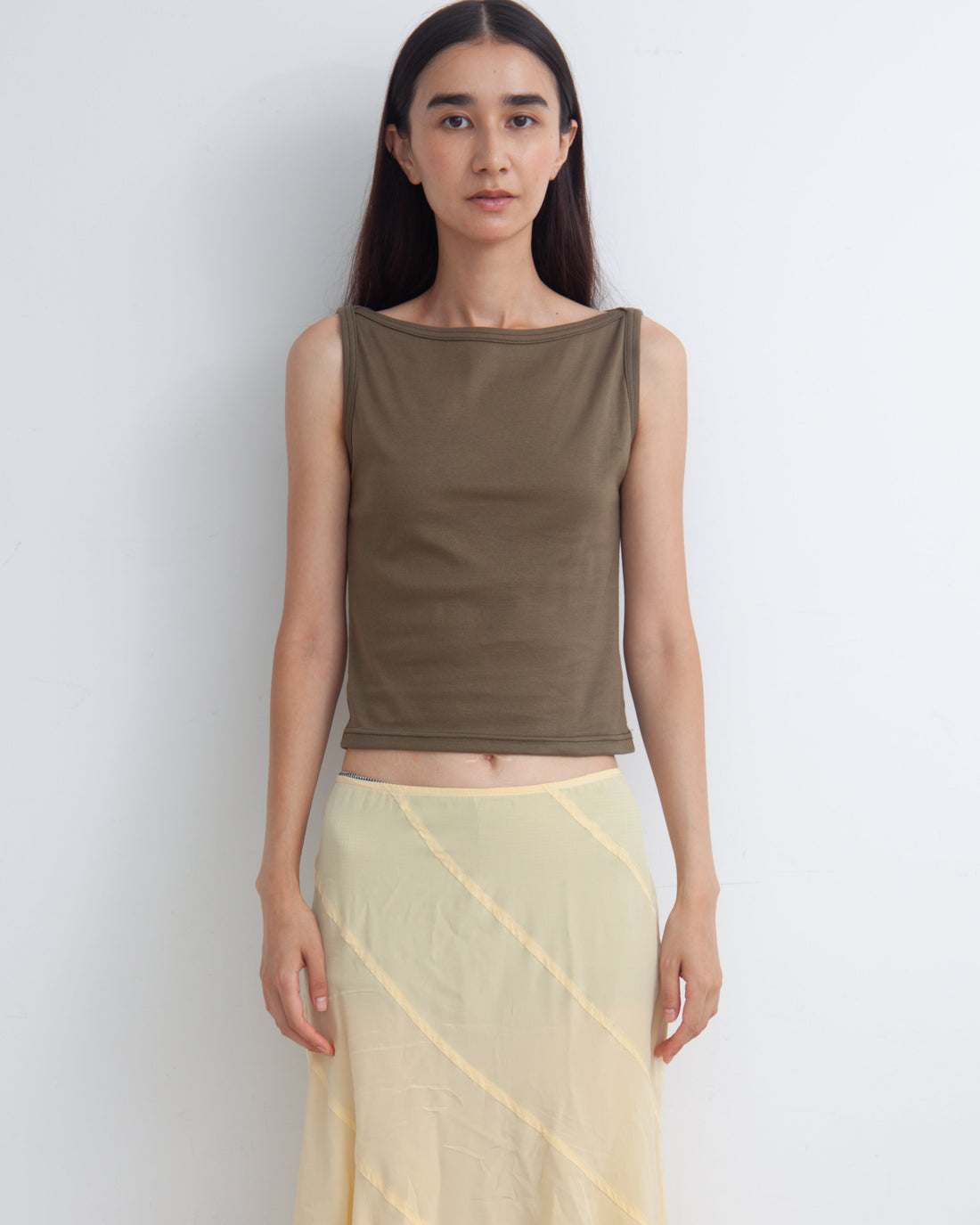 【NEW】Boat Neck Tanktop