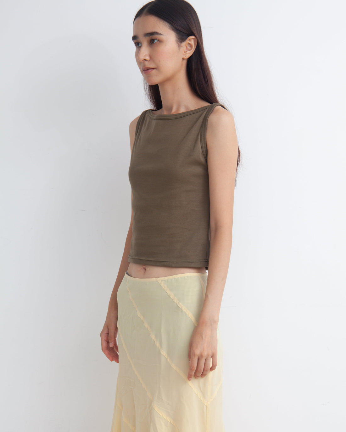 【NEW】Boat Neck Tanktop
