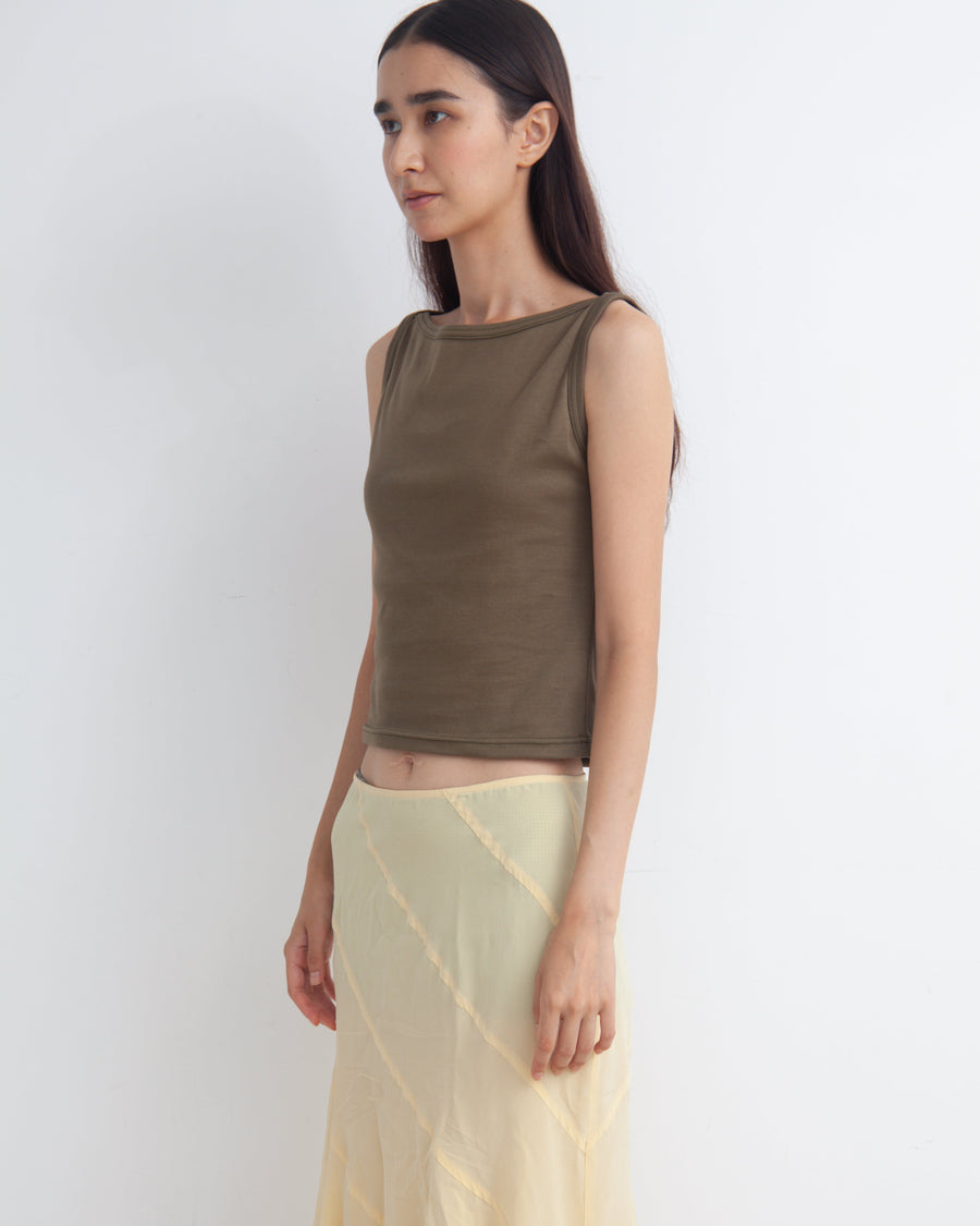 【NEW】Boat Neck Tanktop
