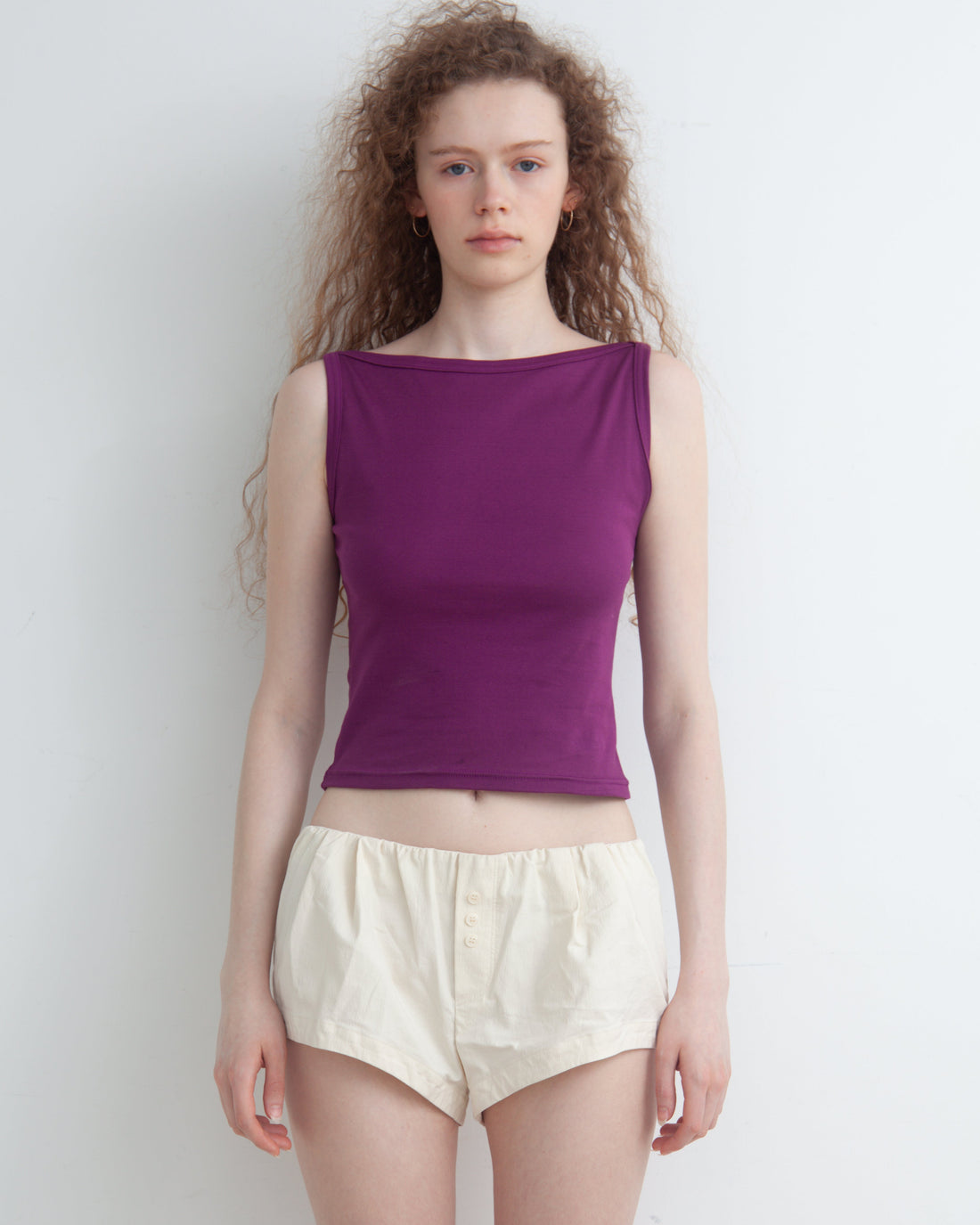 【NEW】Boat Neck Tanktop