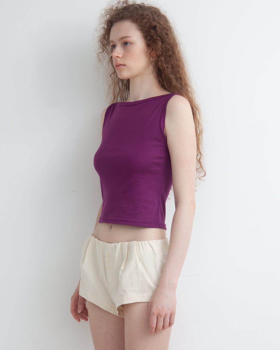 【NEW】Boat Neck Tanktop