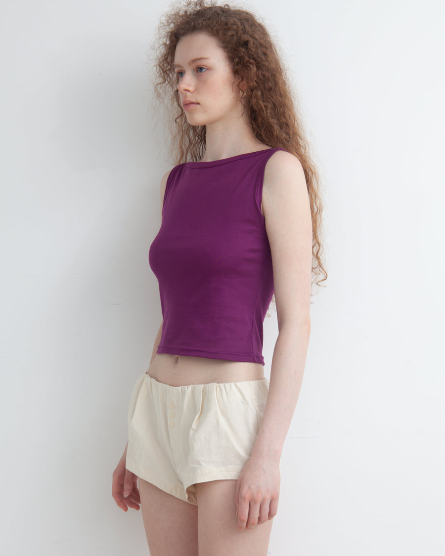 【NEW】Boat Neck Tanktop