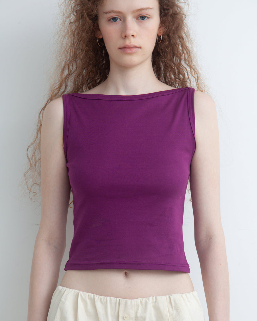 【NEW】Boat Neck Tanktop