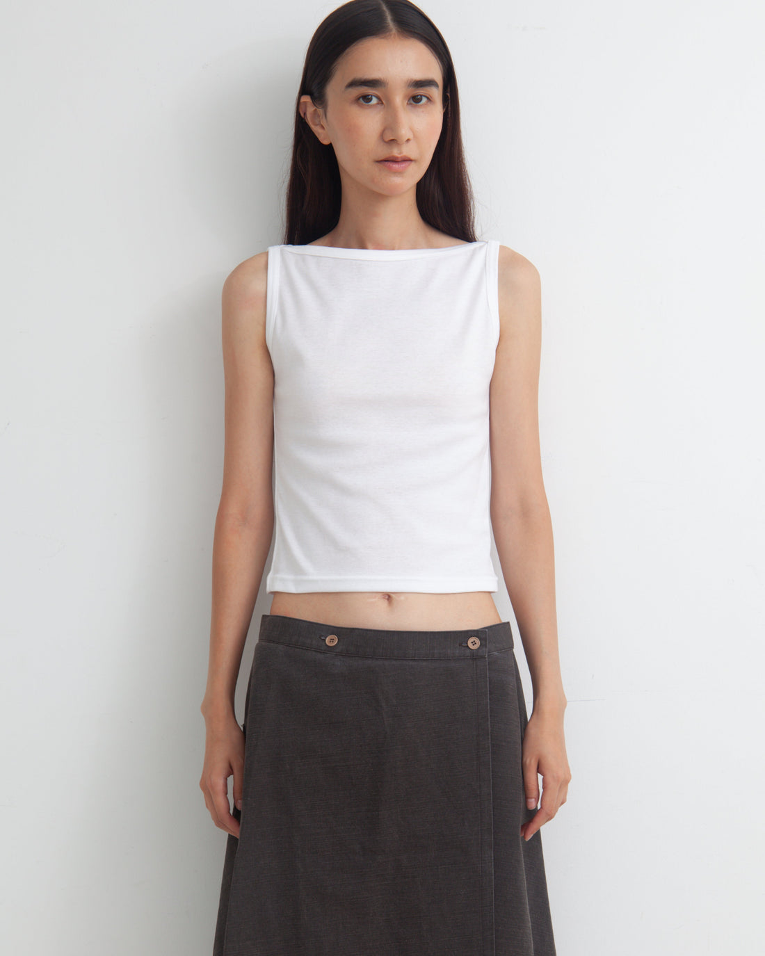 【NEW】Boat Neck Tanktop